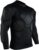 Men’s Soccer Football Jersey Goal Keeper Goalie Chest Arm Foam Padded Protection Compression Tops Black