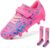 DREAM PAIRS Boys Girls Soccer Cleats Youth Firm Groud Football Shoes with Socks for Little/Big Kids