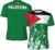 Palestine Flag Grain (3) Sports Jersey T-Shirt 3D Print for Running Cycling Soccer Tennis Fitness Fans Mesh Shirts