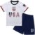 Xuomuen Argentina Boys Youth Kids Soccer Jersey&Shorts Baby Soccer Jersey Outfits Toddler Football Uniform