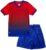 Hiheart Boys Quick Dry Short Sleeve T-shirt and Mesh Shorts Soccer Set