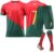 Football Jersey No.7, Soccer Jersey, Sports Fans Outdoor T-Shirt Boys Kids Youth Jersey Shirt Socks Soccer Shirt Gift Kit Set