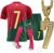 Boy’s soccer jersey kids children’s sportswear youth football uniforms with socks and #7 necklaces