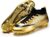 Professional Grade Soccer Cleats – High-Top Unisex Football Boots with Golden Soled Spikes and Soles for Outdoor and Indoor Training and Athletic Performance