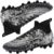 HESBITEUL Mens Athletic Outdoor Indoor Comfortable Soccer Shoes Boys Football Student Cleats Sneaker Shoes High Gripping Power